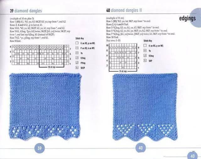 毛衣底边编织花样图解图片