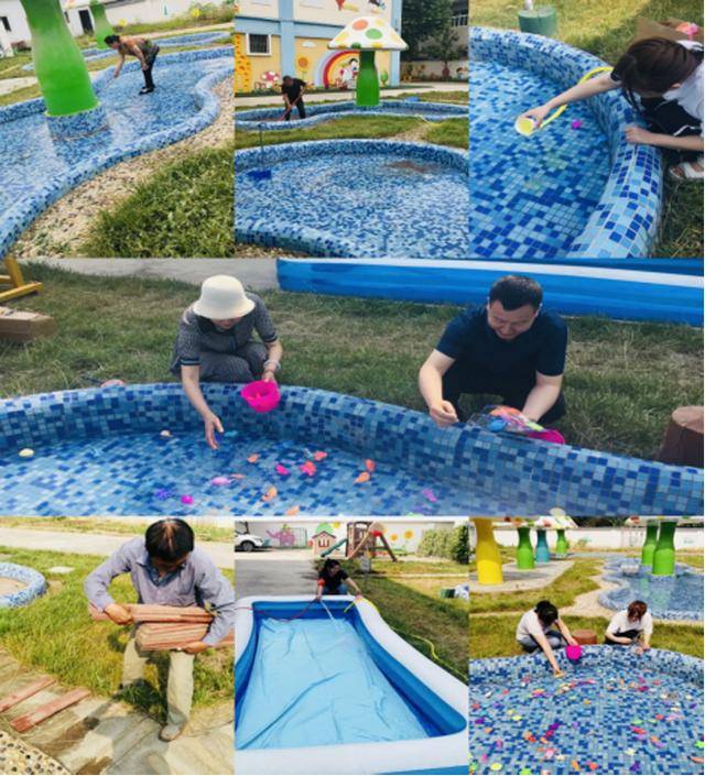 灞桥区灞桥街道中心幼儿园开展玩水日活动