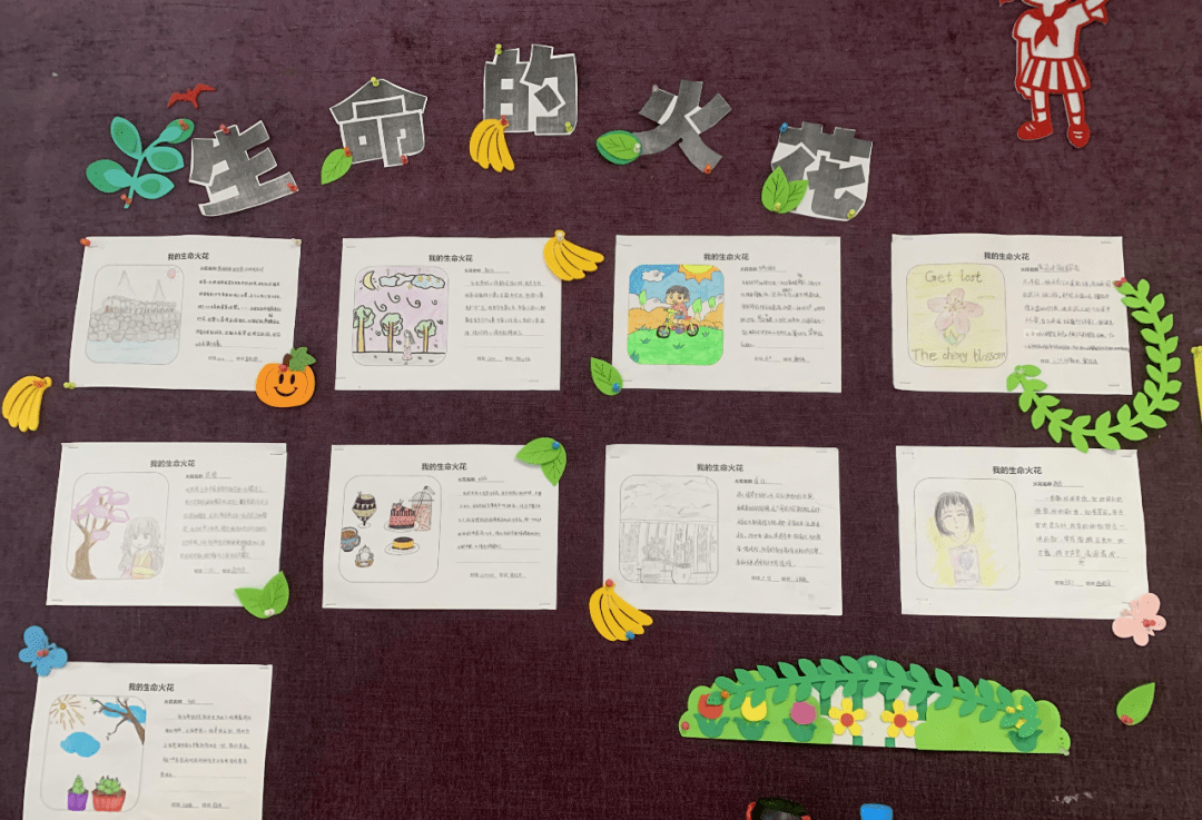 学生通过探索生命发展中的积极资源,将自己的生命火花描绘于纸上,初探