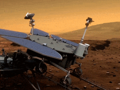 来自火星的旅拍祝融号传图回家我国火星探测圆满成功