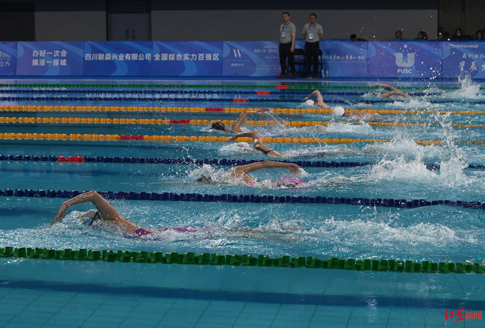 作为建成之后首次投入正式比赛运营的场馆,东安湖体育公园游泳跳水馆