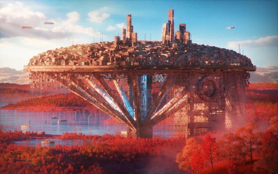 他的作品融合了科幻和未来派的赛博朋克 让人们看得不亦乐乎 又一不