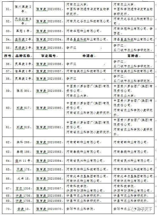 公告:河南审定通过118个小麦新品种!