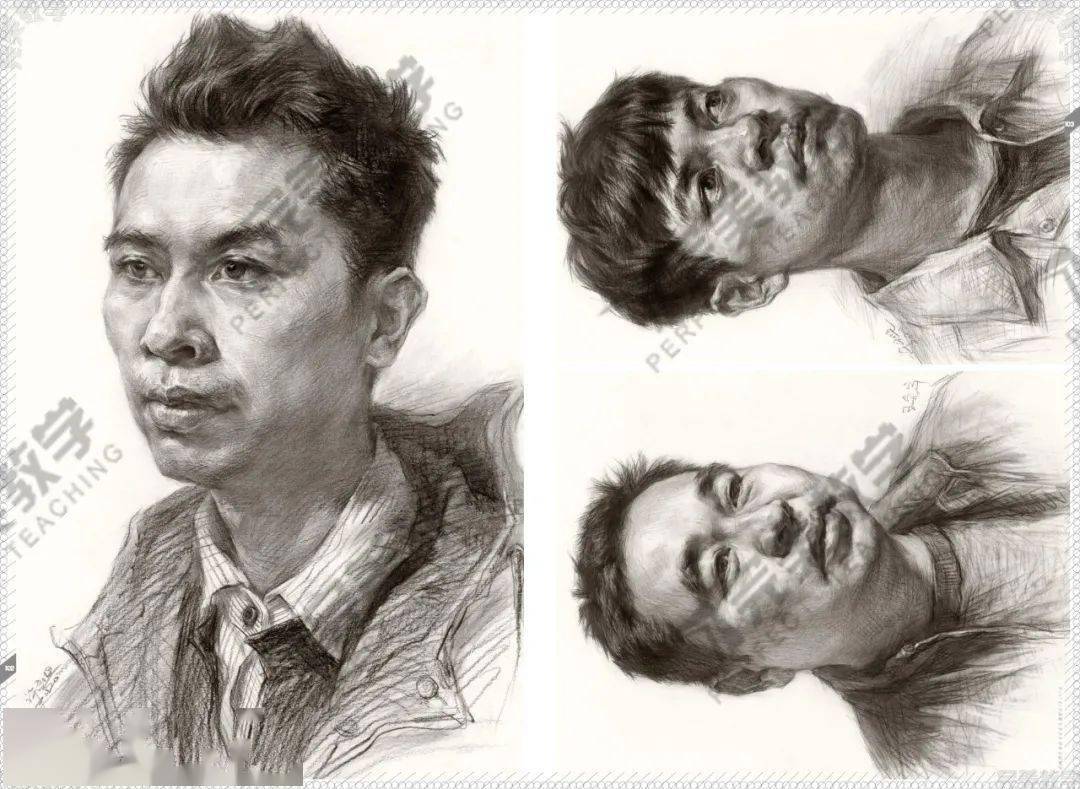 杨慎修一起画石膏像素描头像表现直接了当易出效果充分深入刻画教学