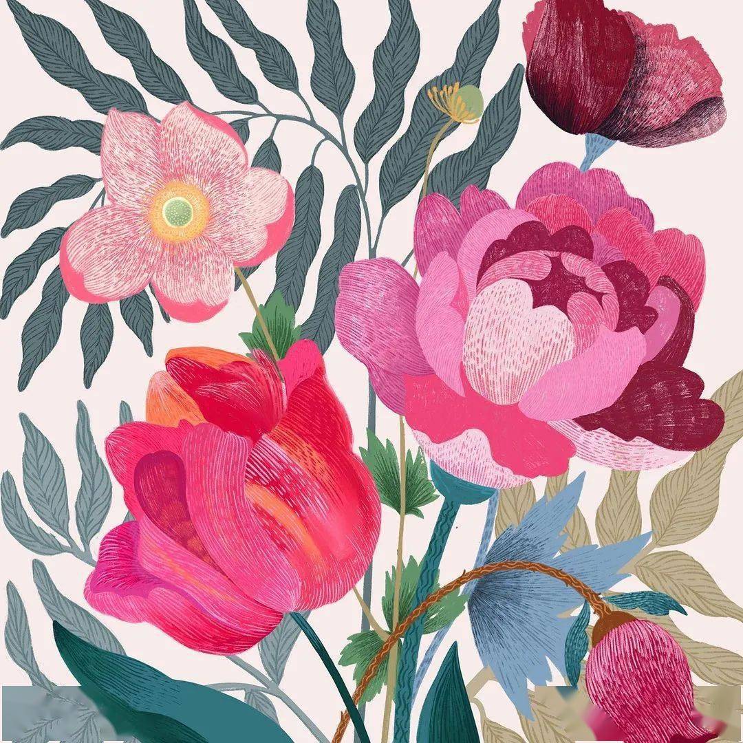 水彩平涂装饰画张张动人心魄