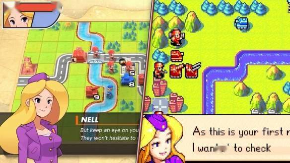 视频画面:《高级战争》系列是由任天堂公司所推出的模拟战争游戏,虽然