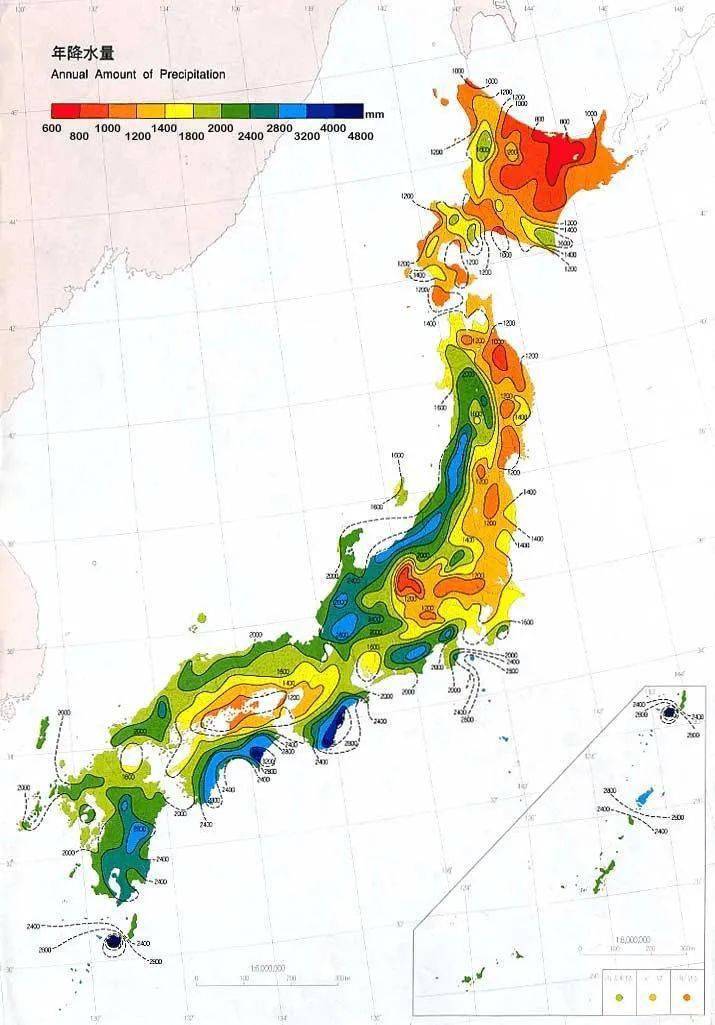 日本气候特征图图片