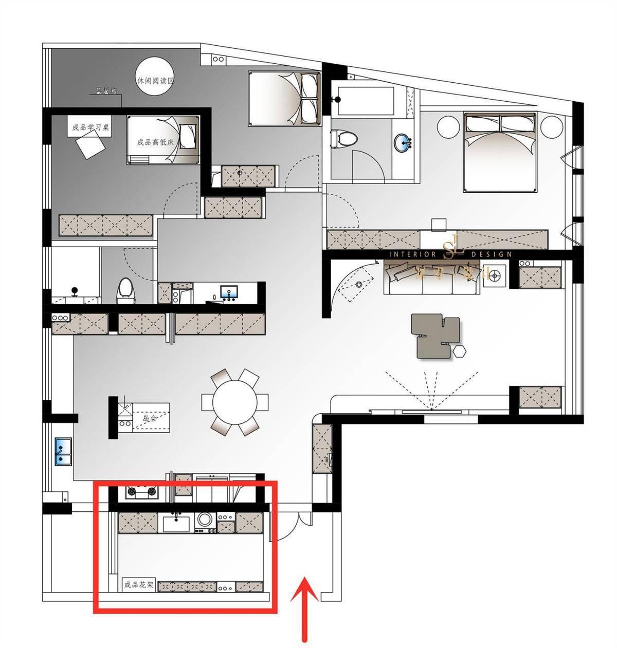 入户花园半买白送,一般来说非常难得,相当于有了一个独立的玄关,除了