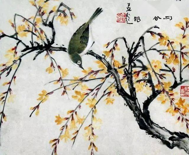 陆抑非花鸟画80幅，高清欣赏_常熟人