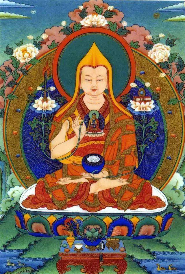 五种不同的宗喀巴大师唐卡丨见者得福