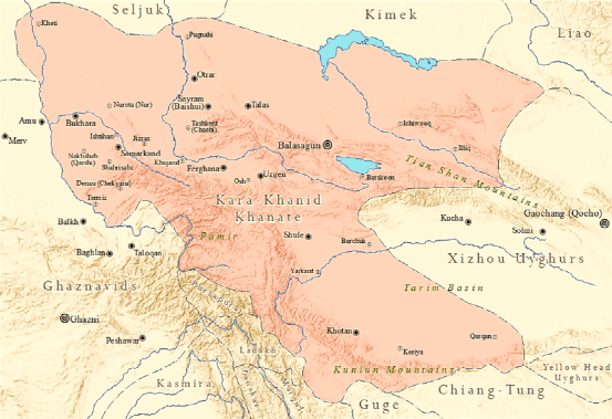 布哈拉汗国地图图片