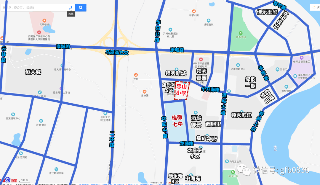 泸州高中新校区位置图片