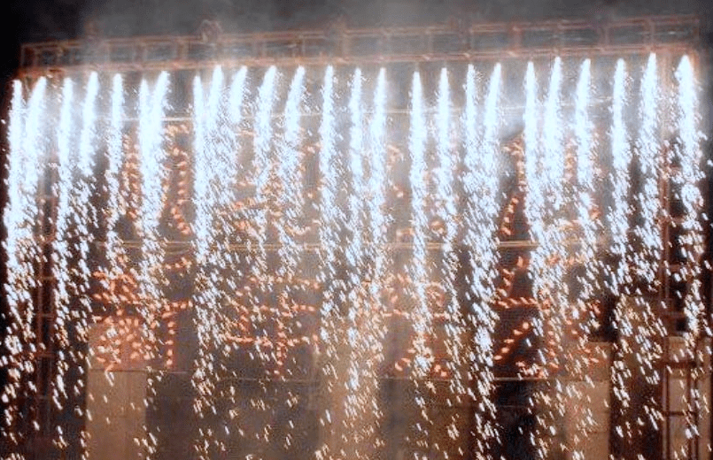 南川东街,用冷焰火开启一个凉爽的东街消暑季