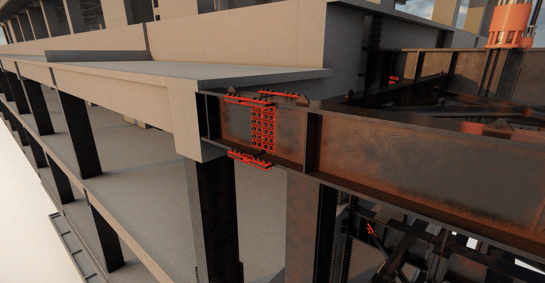 点 全面保证地面拼装工作面稳定及提升精确度 提升就位后各牛腿连接处