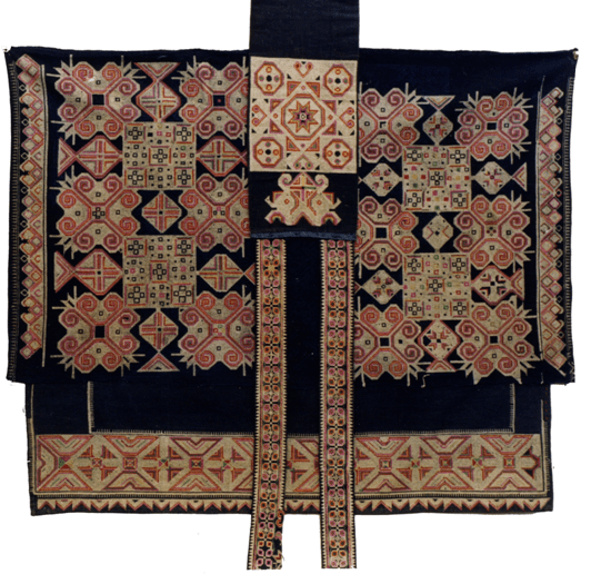 融会贯通解读挑绣图案二刘雍老师说,苗族花溪支系没有传统文字,刺绣和