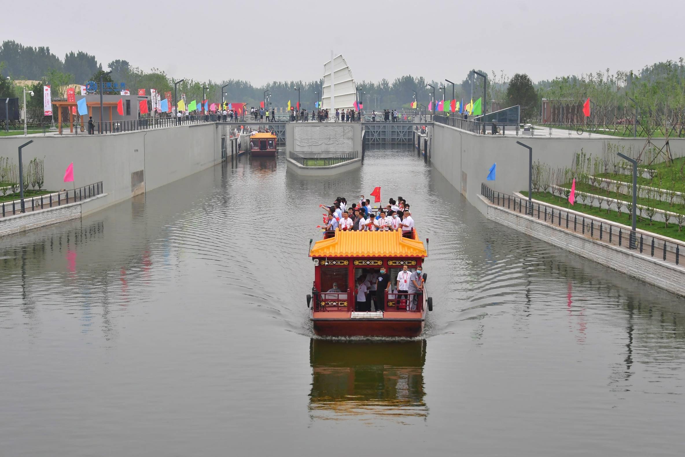 香河运河码头图片