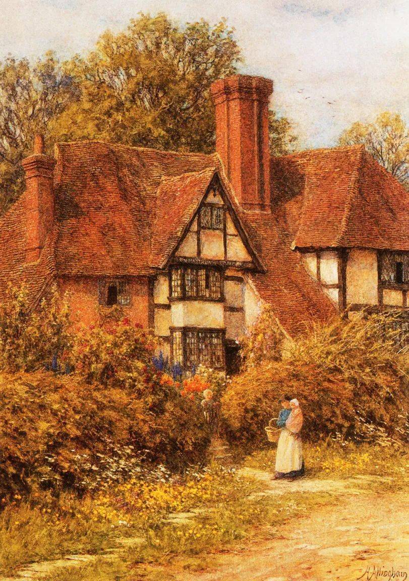 英国水彩女画家 helen allingham 水彩美术作品欣赏(中)