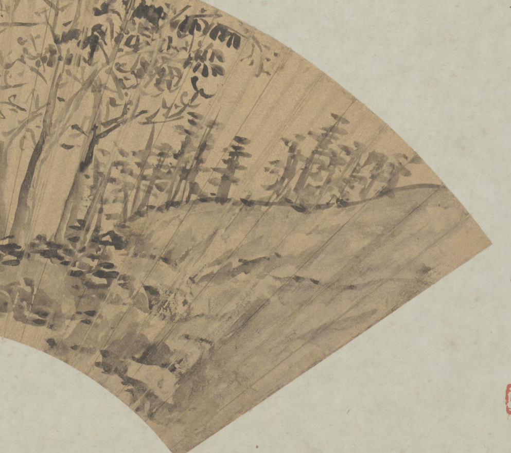 赏画|徐渭《山水图》扇面