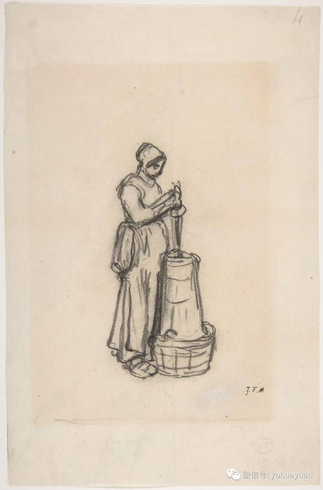 millet 〔1814-1875年〕,是法国近代绘画史上最受人民爱戴的画家