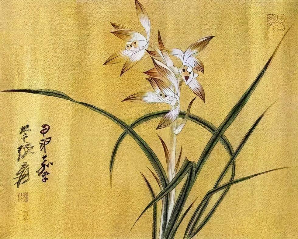 张大千18幅兰花图珍贵