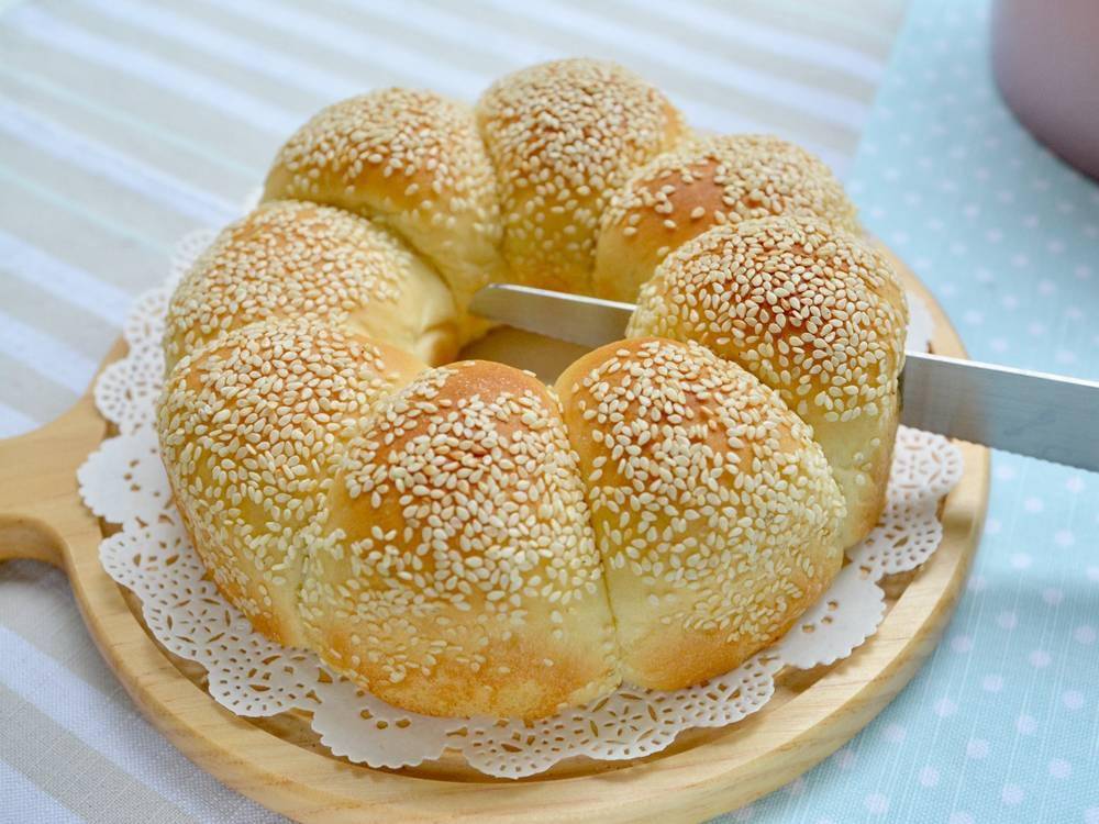 用戚风模具做的小餐包,简单好吃,健康零添加_面包