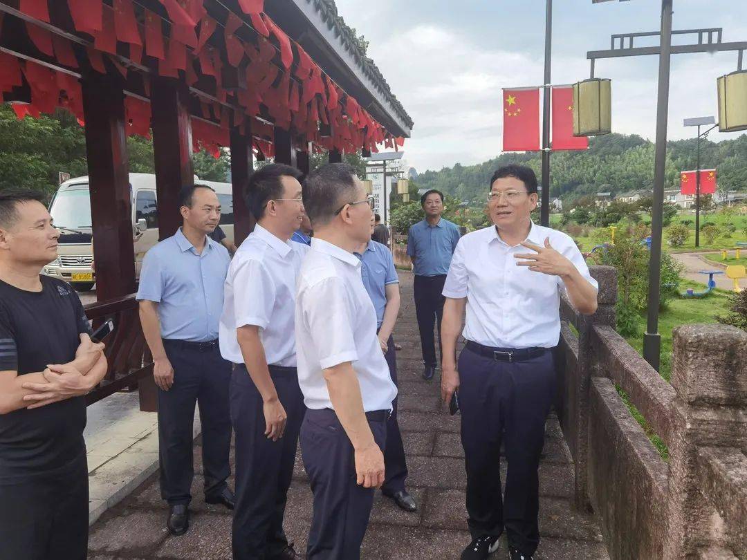 华学健到新宁督导防汛,百里脐橙连崀山等工作