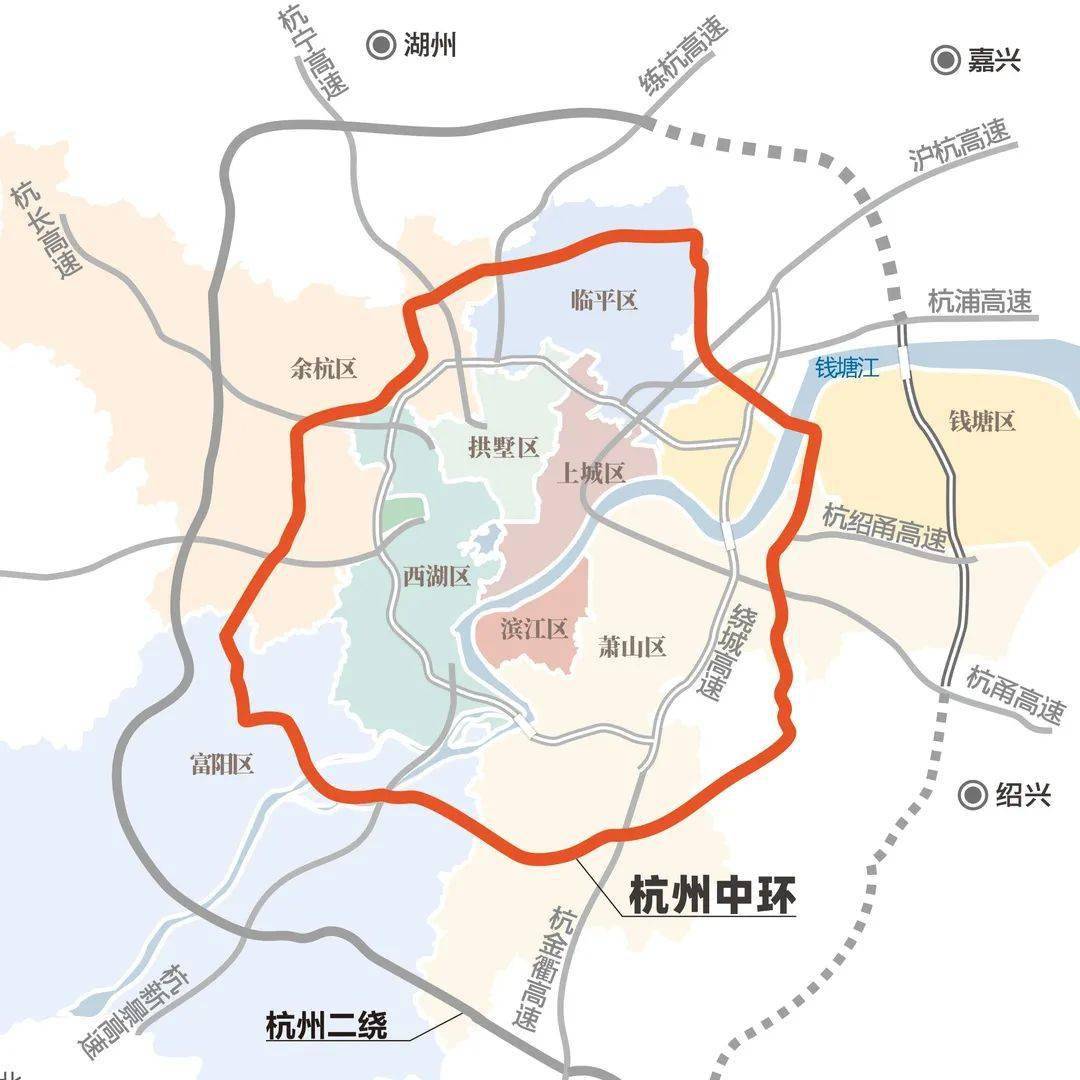 《浙江省综合交通枢纽"十四五"规划》,杭州中环将在"十四五"时期基本