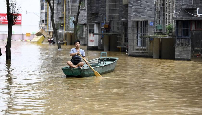 受連續降雨及上游來水共同影響,今年東北地區洪水發生時間早,6月份