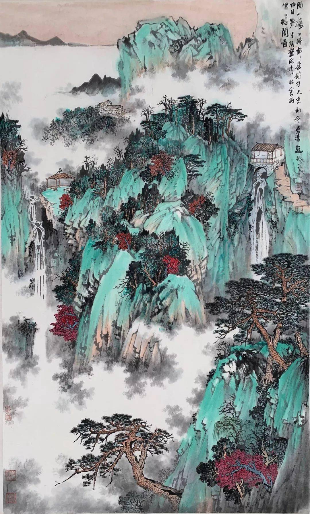 常潇山水画作品图片