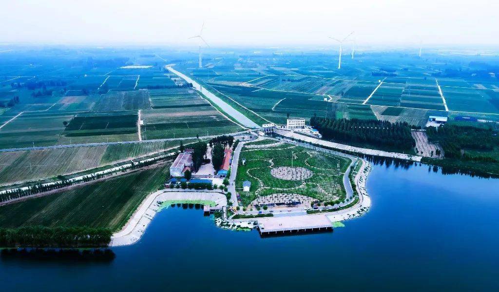 从空中俯瞰赵庄水库,湖心岛究竟像什么