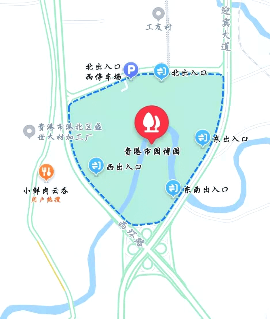 贵港园博园地图图片