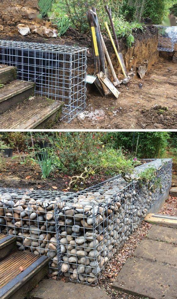 砌个挡土墙,还能这么简单,不用水泥用胶水,一块块往上垒就好了_砖头