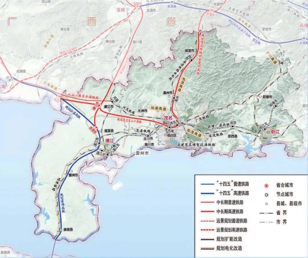 这样规划高铁经廉江一份新时代粤西地区铁路网络规划布局研究
