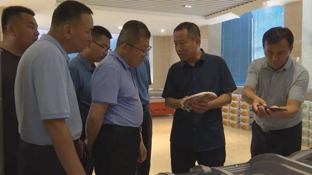 李富强一行先后到华阳产业园,瑞丰集团,亿利源清真肉类有限责任公司