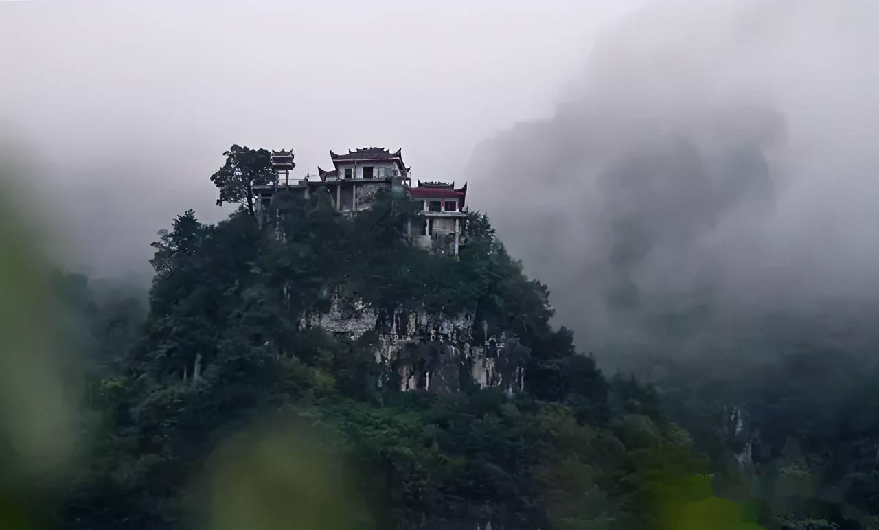 摄影的佳地汉中宁强九台观