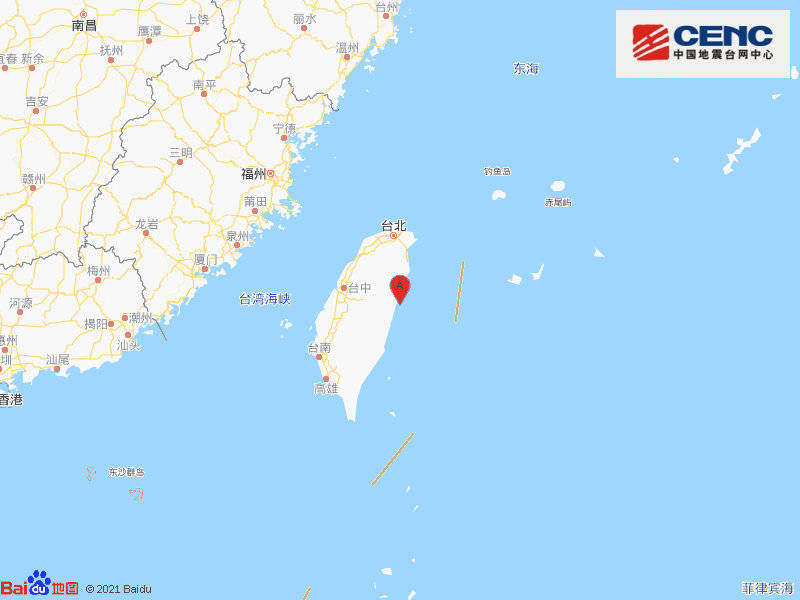台湾花莲清晨1小时内发生17次地震 最高5 2级 台网