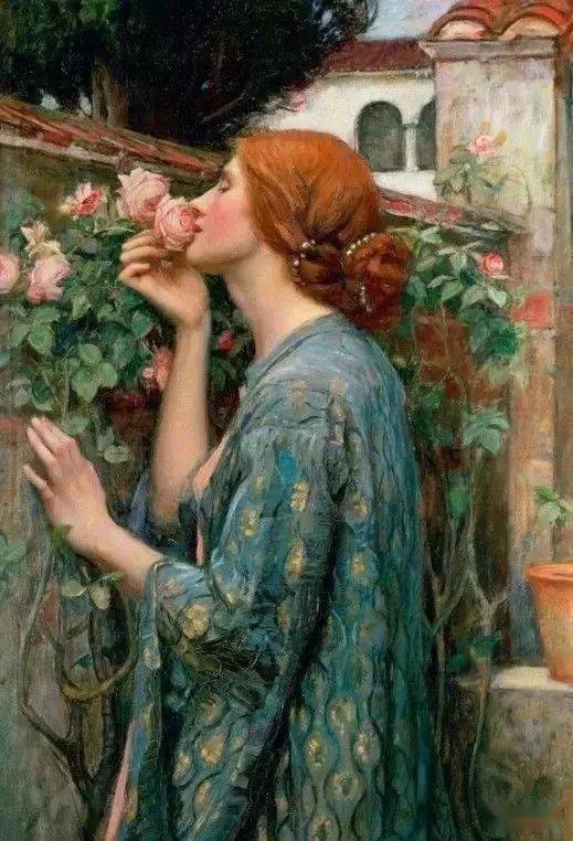 八雅轩丨艺术经典绽放在油画中的春之花朵与美女笑颜