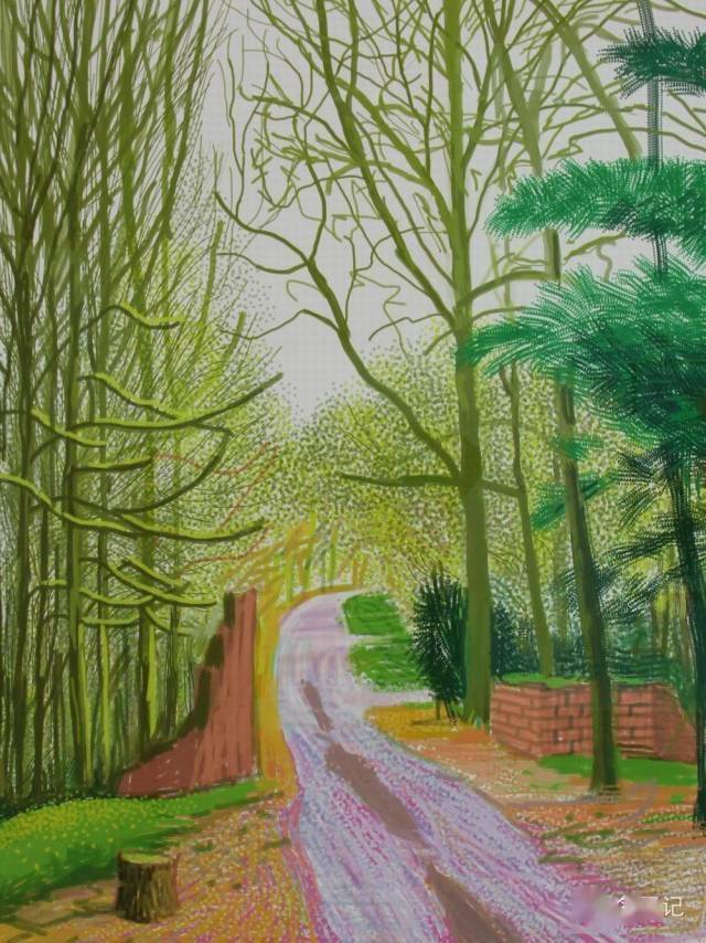 大卫霍克尼的ipad绘画