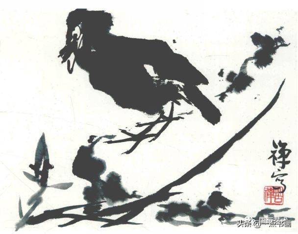 李苦禅 写意八哥作品辑录欣赏