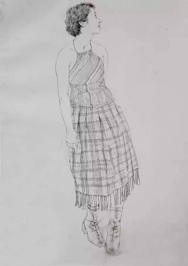 徐默线描人物速写作品欣赏