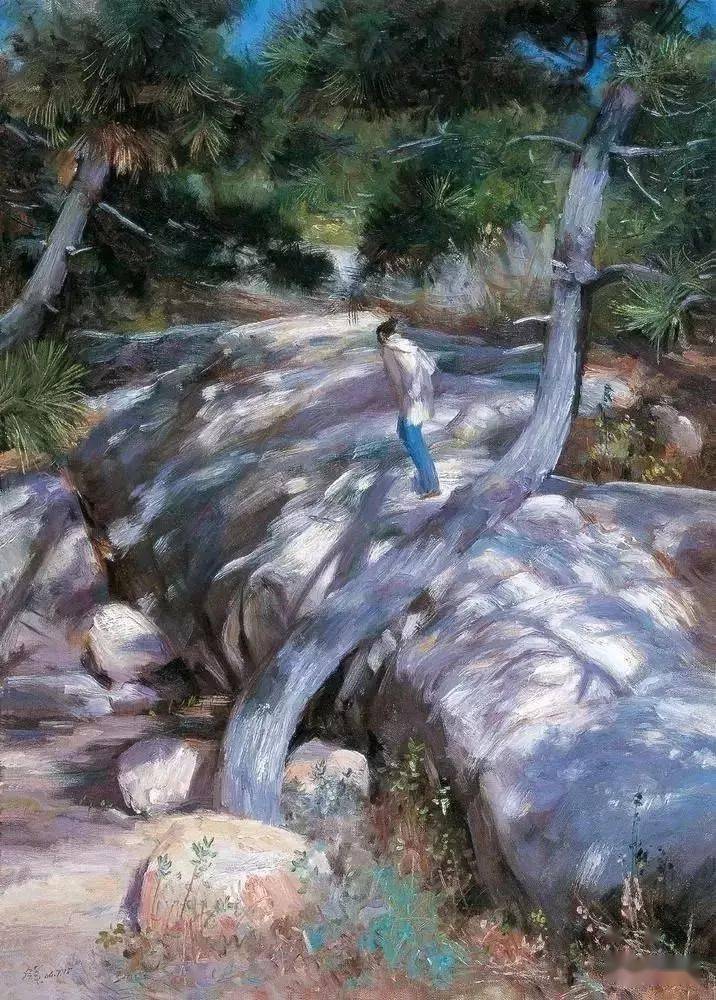 冷军风景写生作品