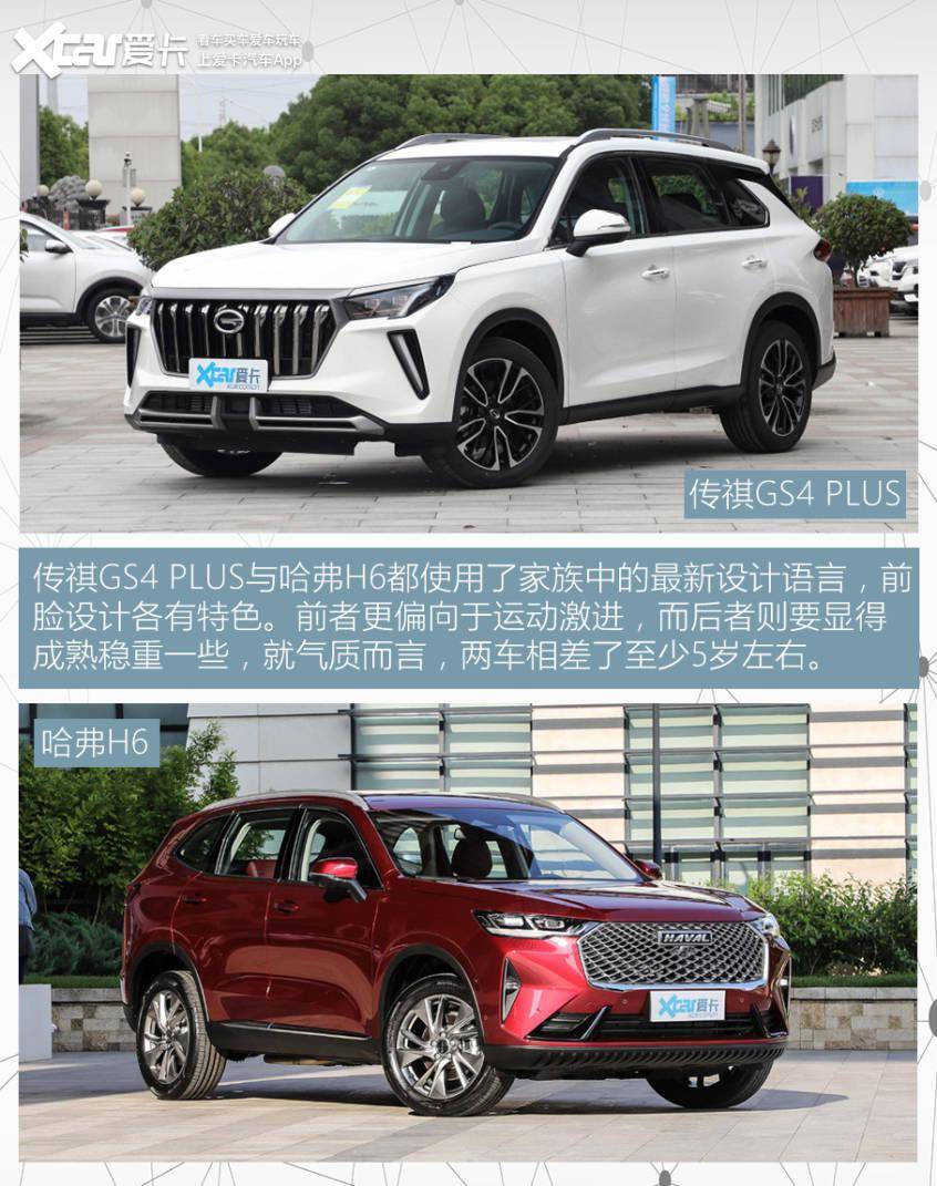 焕新后再掰手腕传祺gs4plus对比哈弗h6