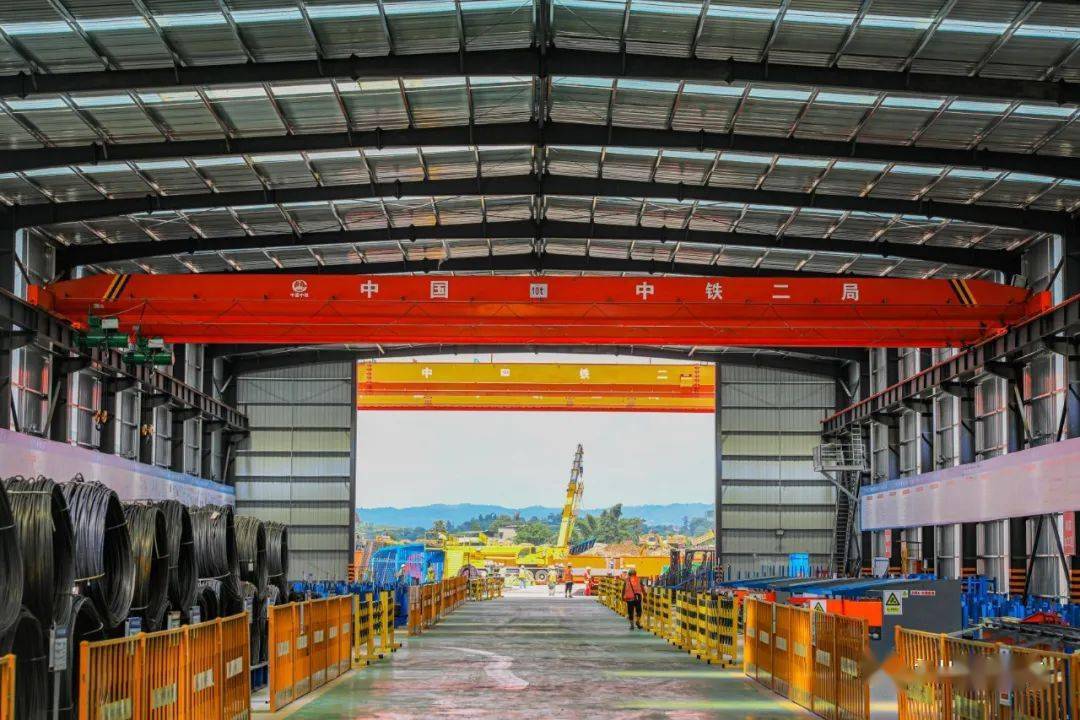 永川南站右侧永川制梁场位于完成永川南站架梁任务预计2023年5月开始