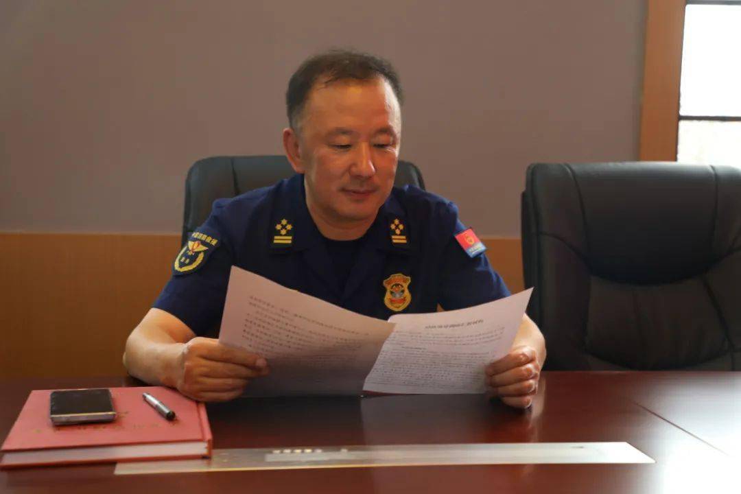 总队王星政委一行深入开远市消防救援大队调研指导工作