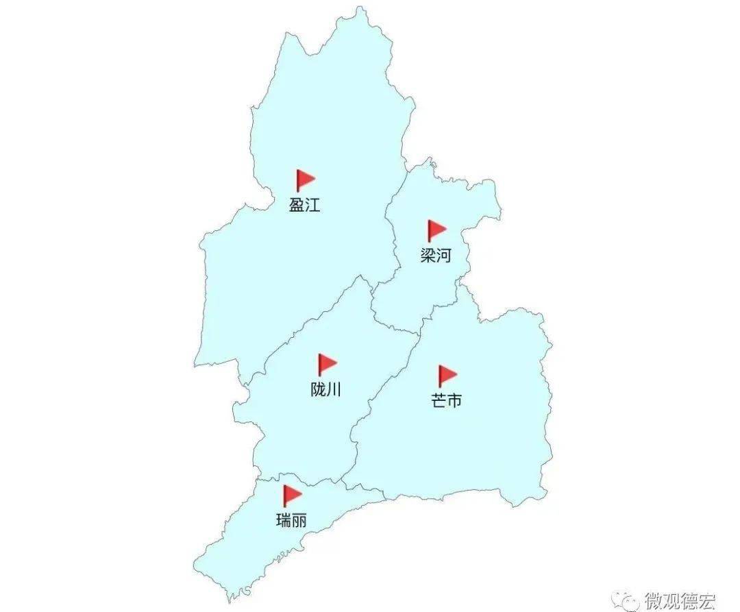 德宏州地理位置图图片