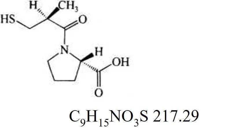 卡托普利化学结构式图片