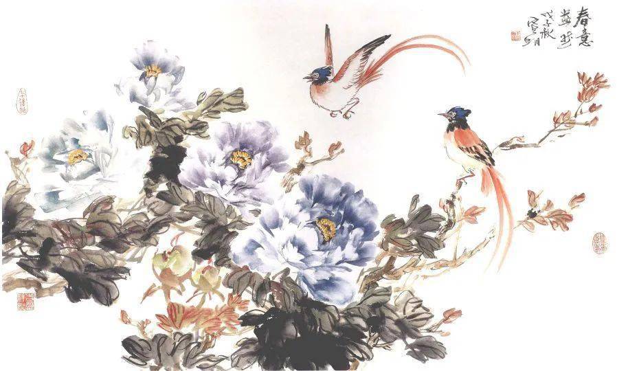 画牡丹搭配这些鸟最吉祥