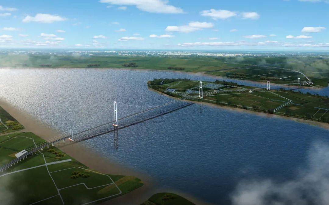 其中全长7859米的张靖皋跨江大桥是通道的控制性工程,设计采用2300