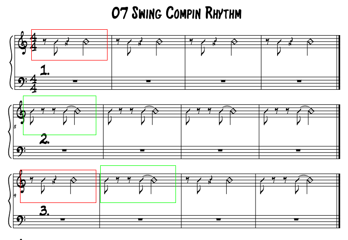 六种常见节奏型让你的钢琴伴奏更有爵士味