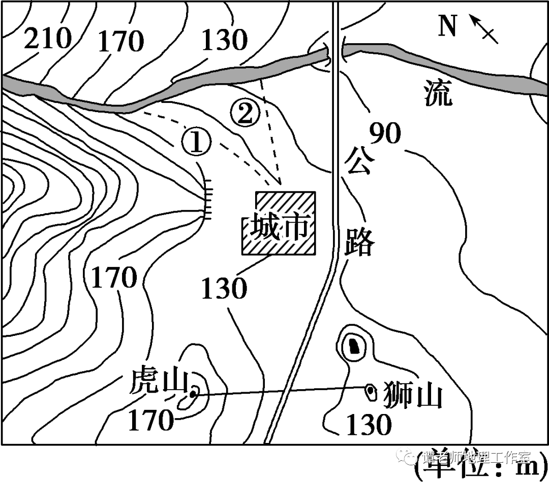 cad怎么画等高线地形图图片